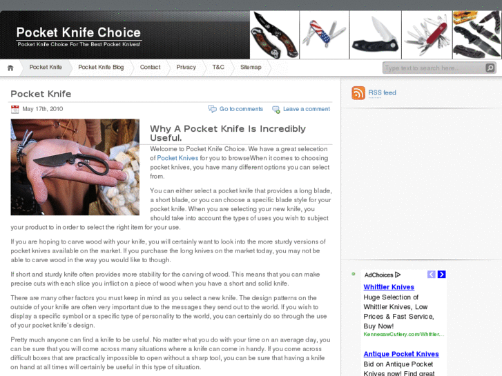 www.pocketknifechoice.com