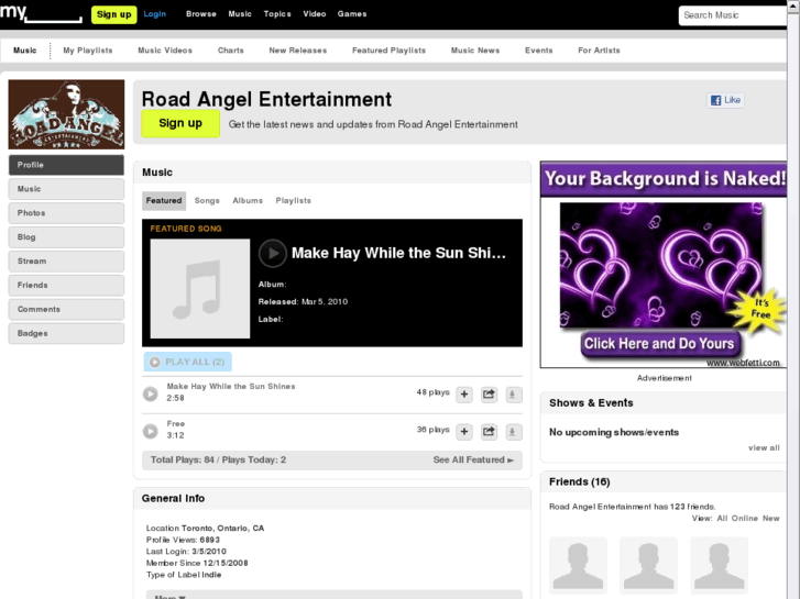 www.roadangelentertainment.com