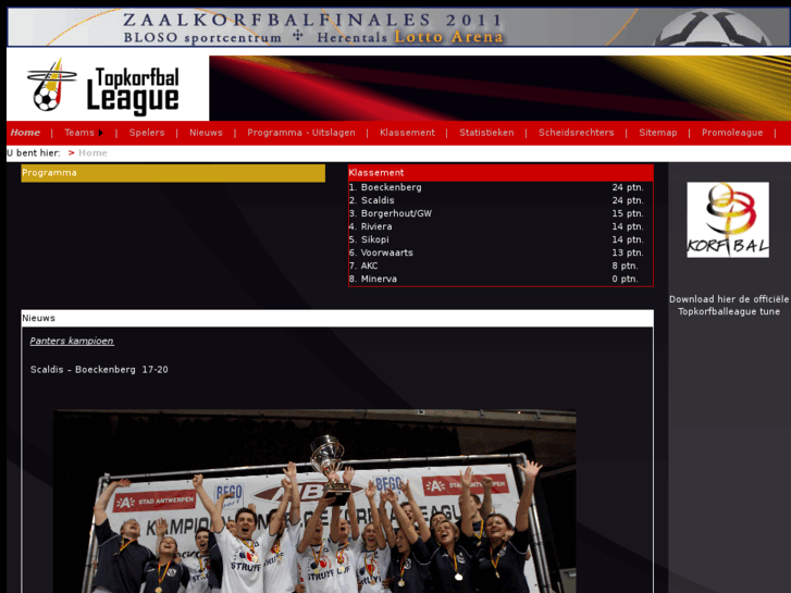 www.topkorfballeague.be