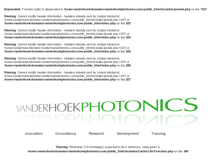 www.vanderhoekphotonics.com