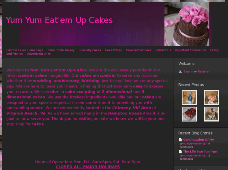 www.yumyumeatemupcakes.com