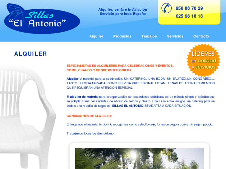 www.alquilerdesillas.es