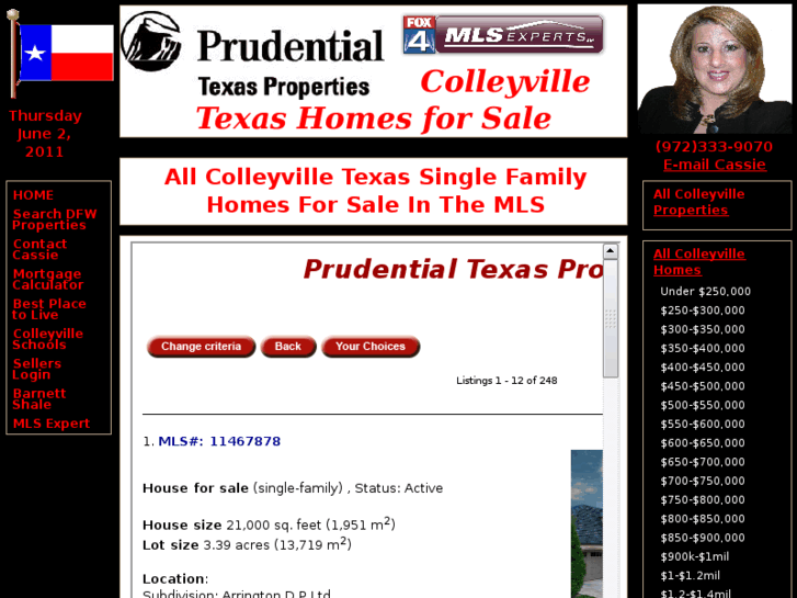 www.colleyvilletexashomesforsale.com