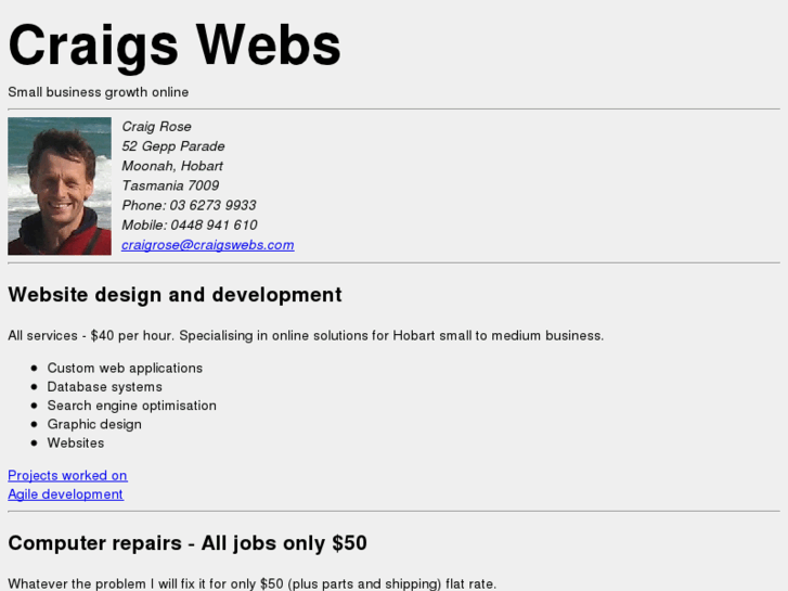 www.craigswebs.com