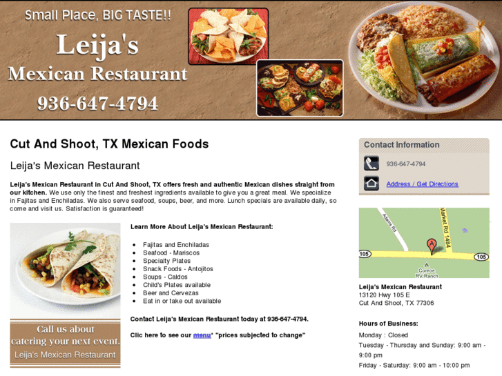 www.leijasmexicanrestaurant.com