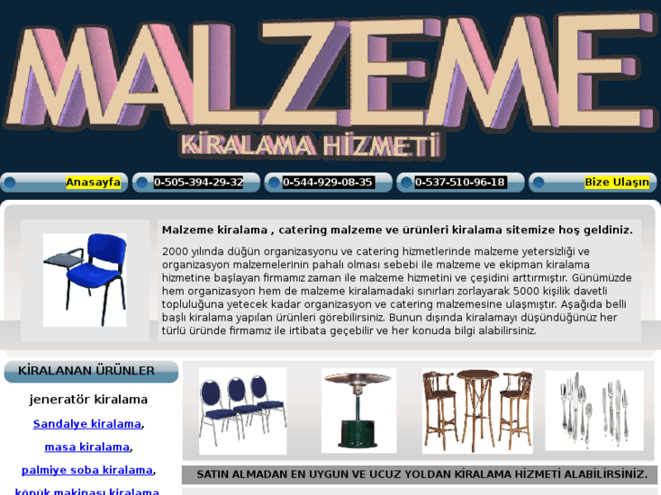 www.malzemekiralama.com