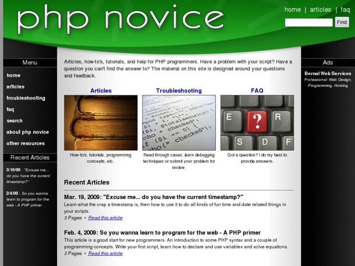 www.phpnovice.info