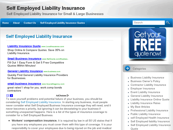 www.selfemployedliabilityinsurance.org