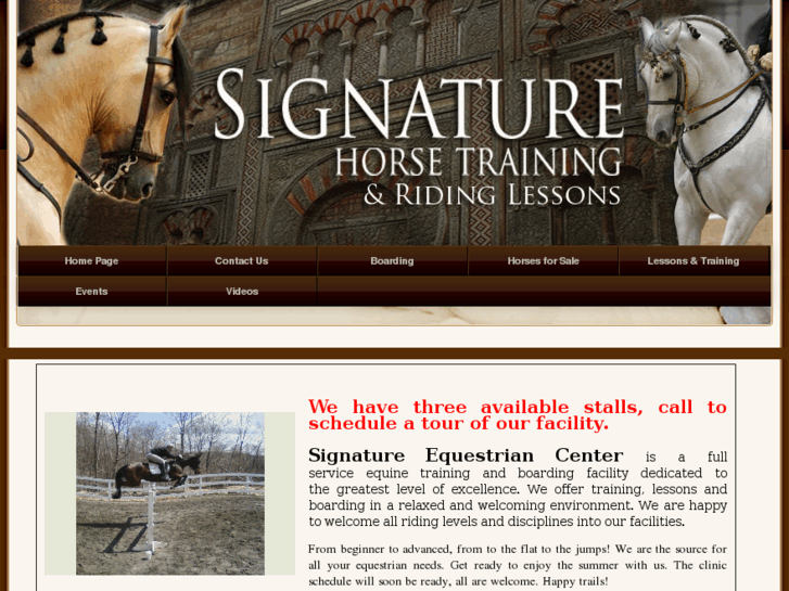 www.signaturehorsetraining.com