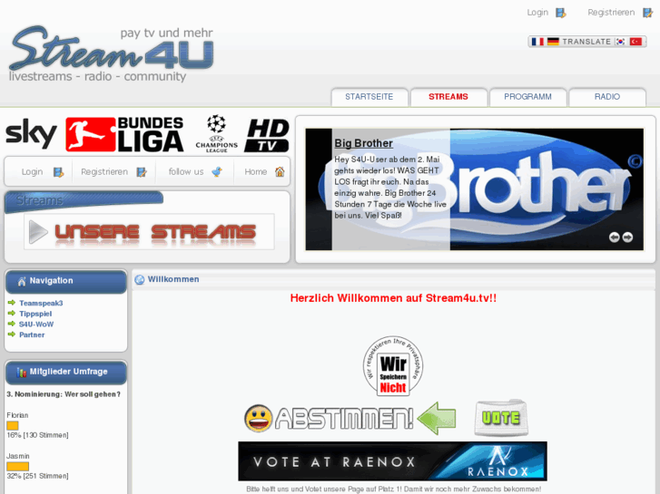 www.stream4u.tv