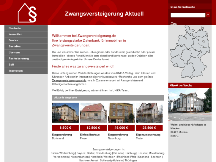 www.zwangsversteigerung.de