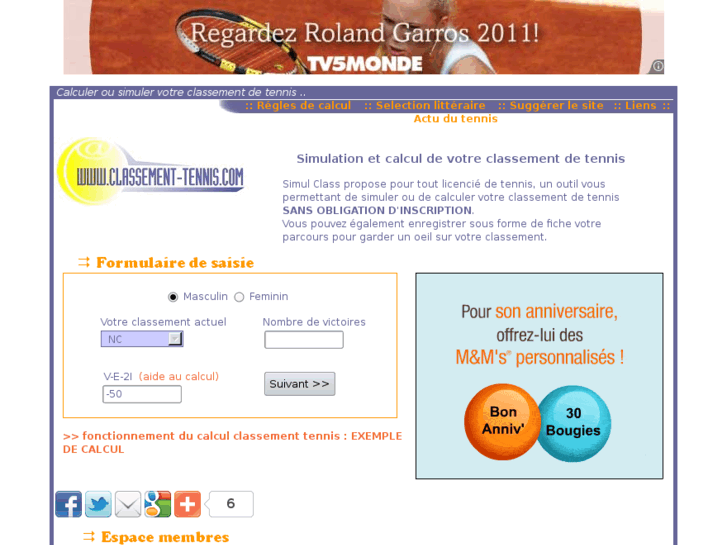 www.classement-tennis.com