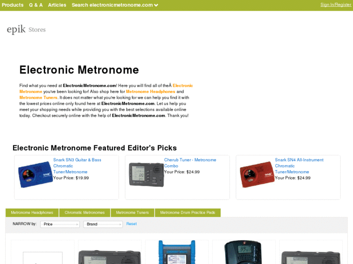 www.electronicmetronome.com