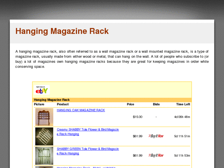 www.hangingmagazinerack.com