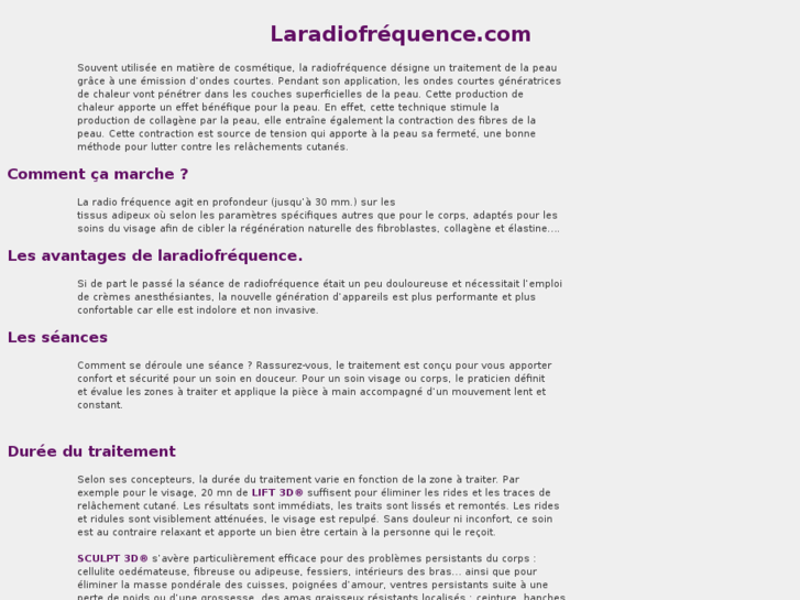 www.laradiofrequence.com