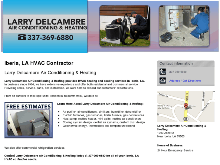 www.larrydelcambreairconditiongingandheating.net