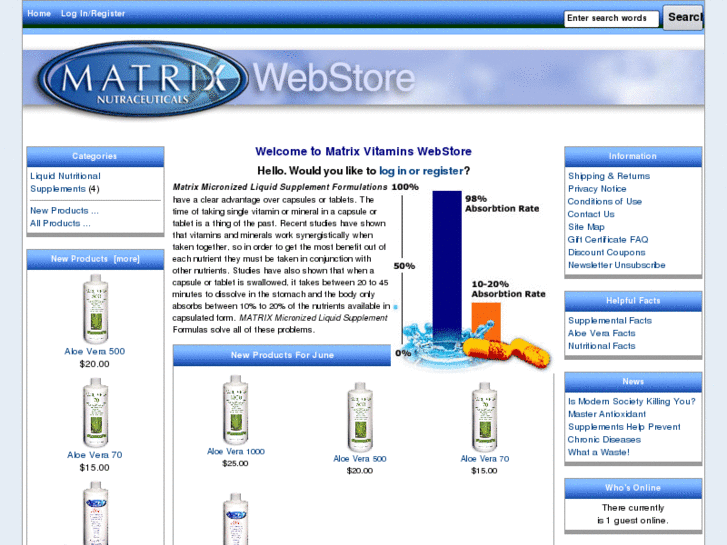 www.matrixvitamins.com