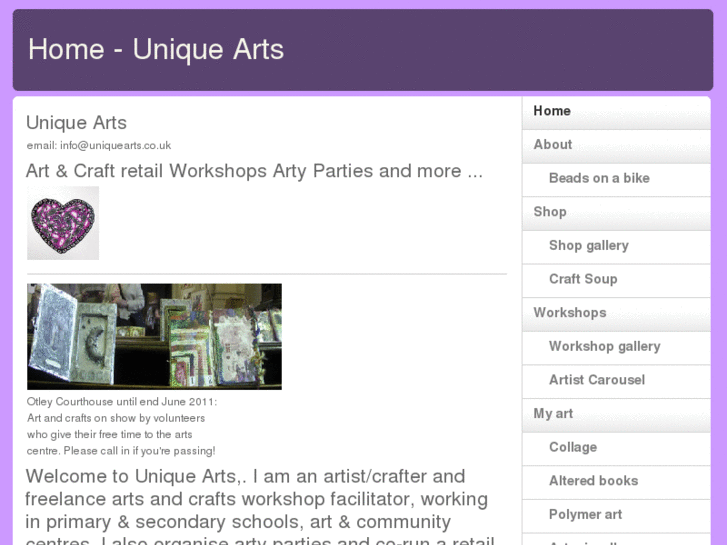 www.uniquearts.co.uk