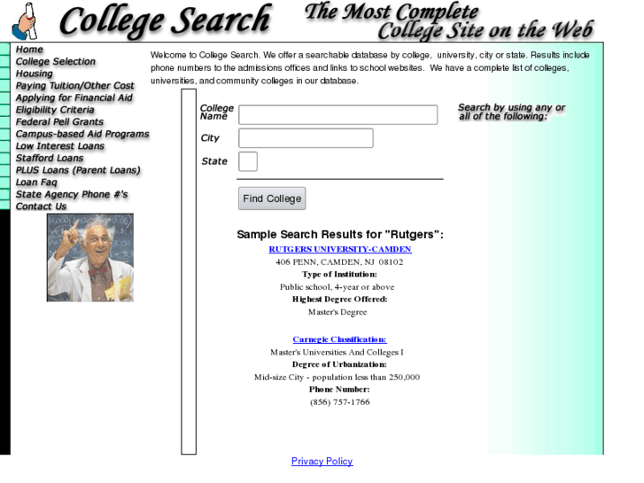 www.collegesearch.info