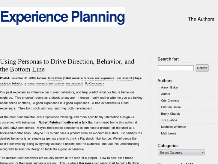 www.experience-planning.com