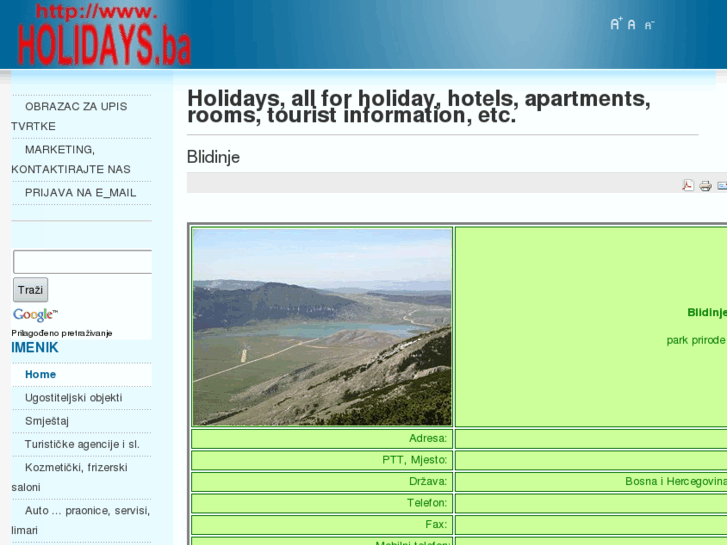 www.holidays.ba