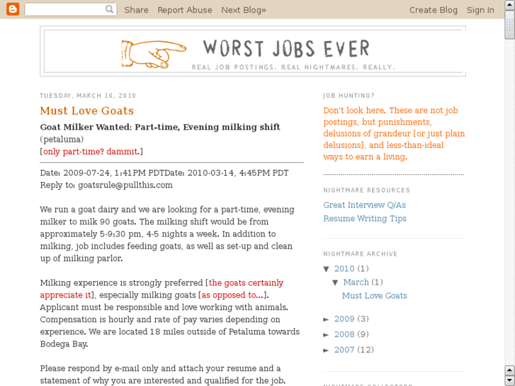 www.worstjobsever.net