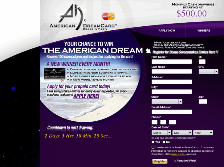 www.adcprepaidsweepstakes.com