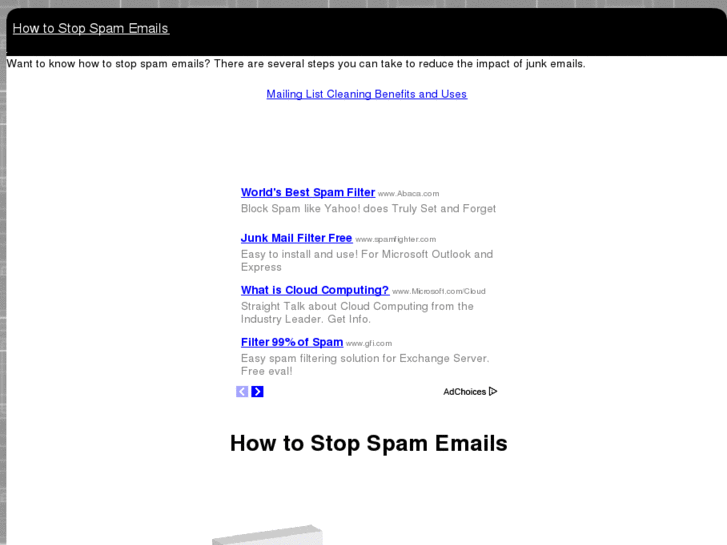 www.howtostopspamemails.com