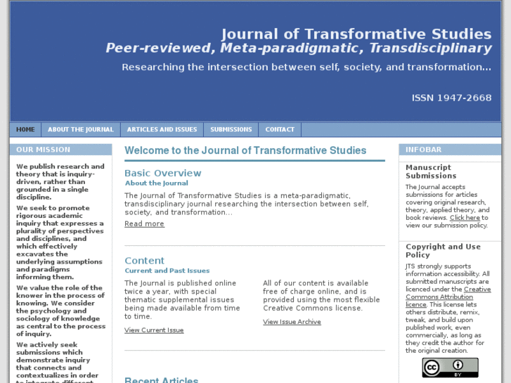 www.journaloftransformativestudies.org