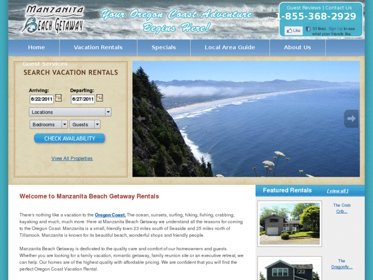 www.manzanitabeachgetaway.com