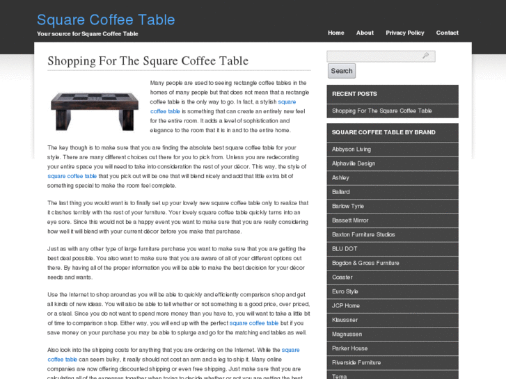 www.squarecoffeetable.org