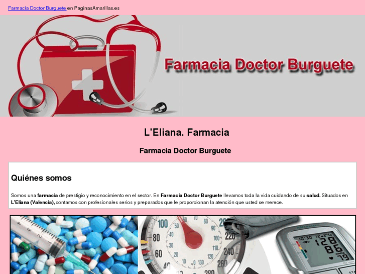 www.farmaciadoctorburguete.com