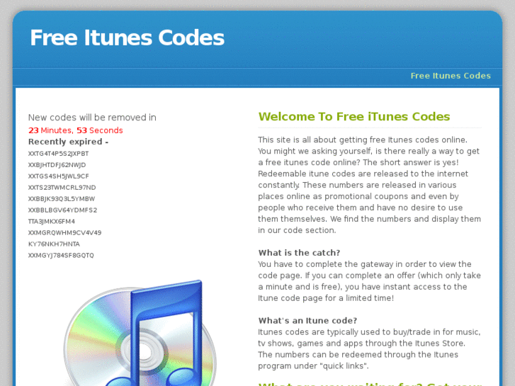 www.itunecodes.net