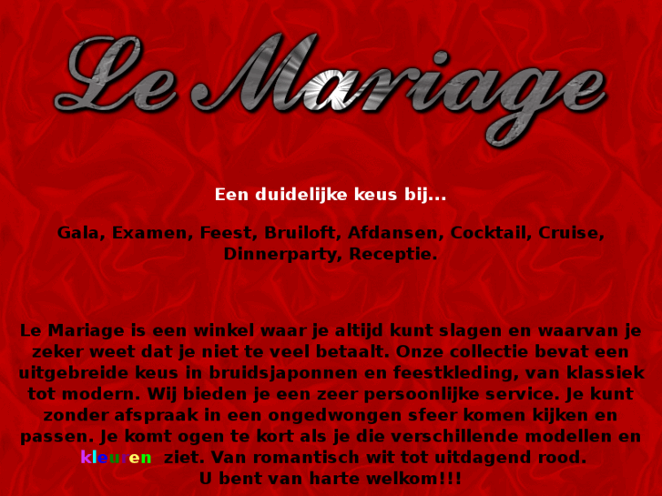 www.lemariage.nl