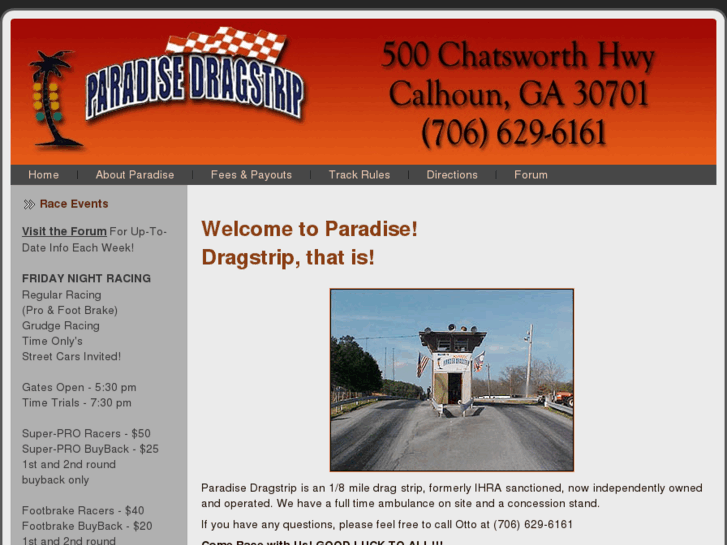 www.paradisedragstrip.net