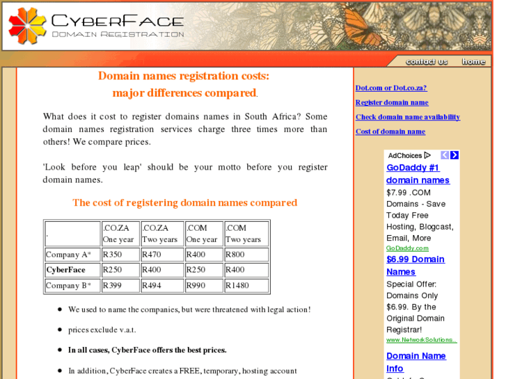 www.domain-names.co.za