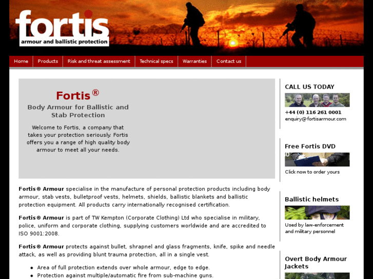 www.fortisarmour.com