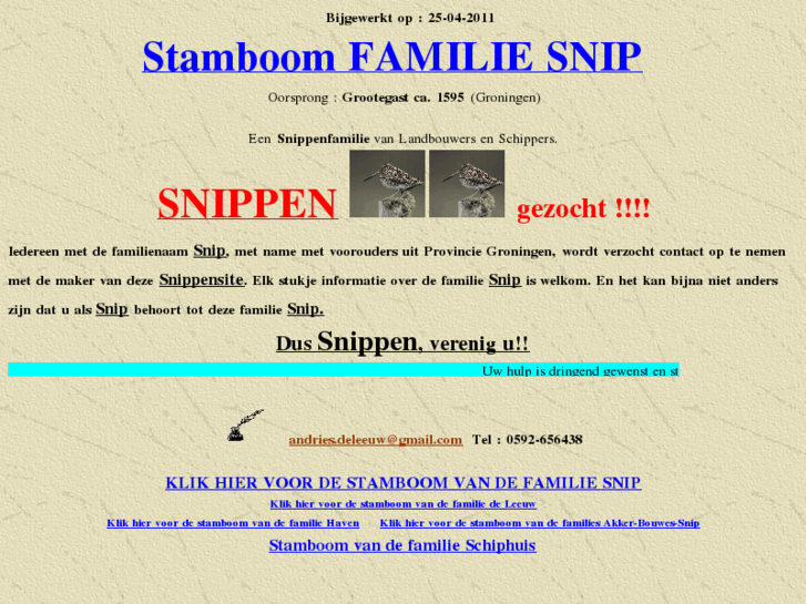 www.stamboomsnip.nl