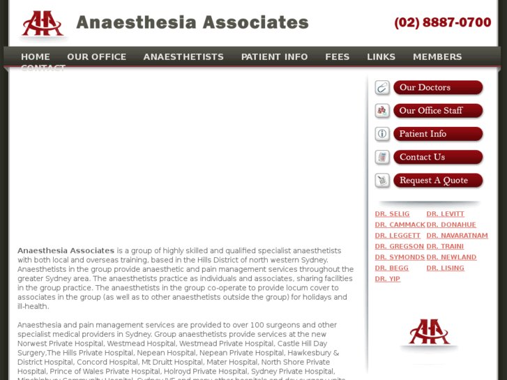 www.anaesthesiaassociates.com