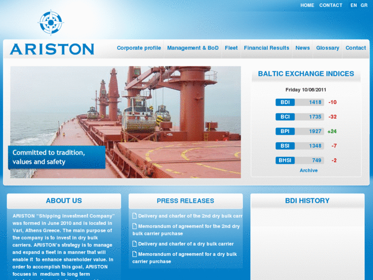 www.aristonshipping.com