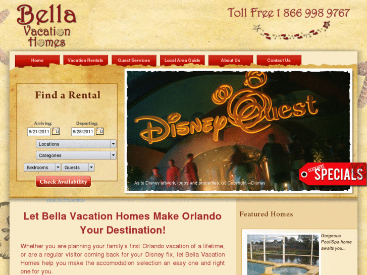 www.bellavacationhomes.com