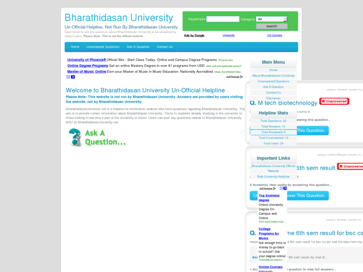 www.bharathidasanuniversity.net