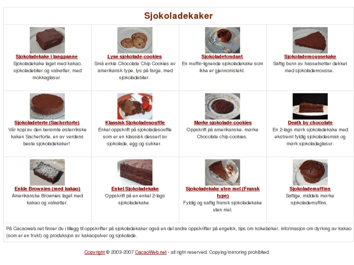 www.sjokoladekaker.com