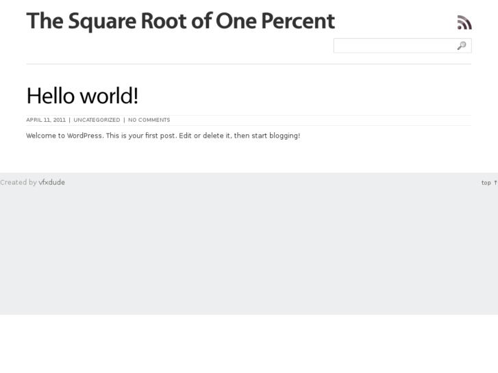 www.squarerootofonepercent.com