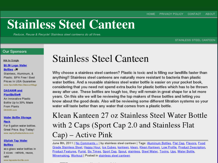 www.stainlesssteelcanteen.net