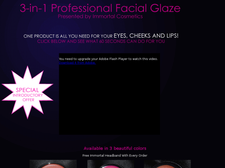 www.immortalfacialglaze.com