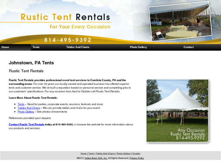 www.rustictentrentals.com