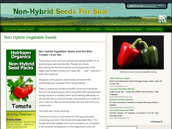 www.nonhybridseedsforsale.com