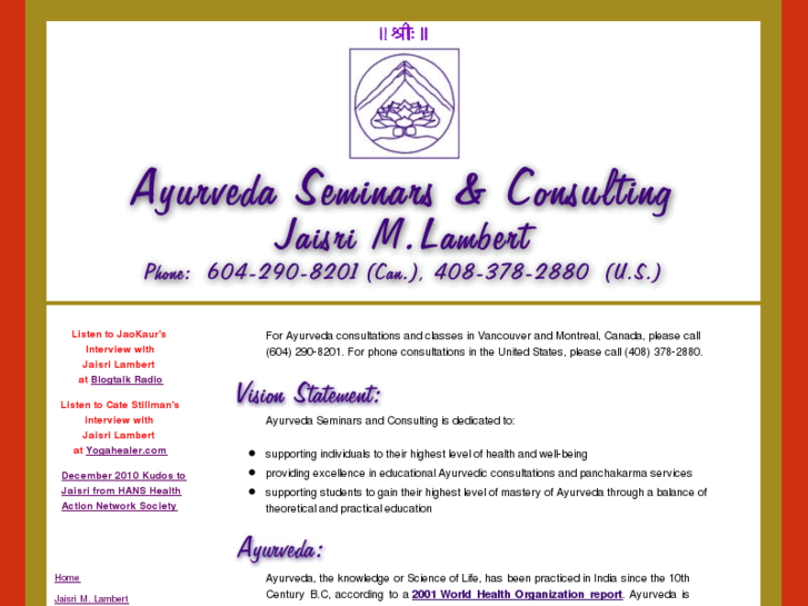 www.ayurveda-seminars.com