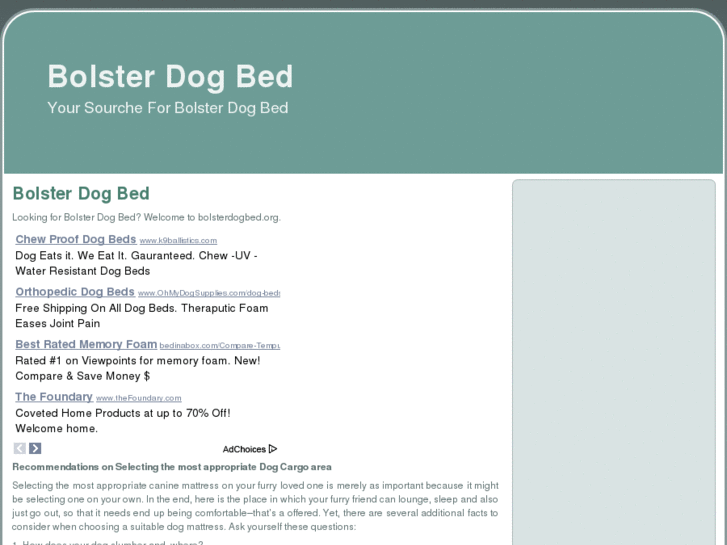 www.bolsterdogbed.org